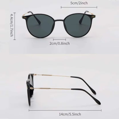 Chic Cat Eye Sunglasses Set - 2 Pairs of Vintage Skinny Eyewear for Women and Men