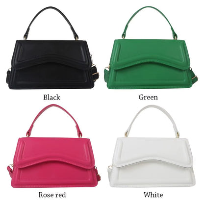 Chic PU Leather Sling Shoulder Bag - Trendy Crossbody Messenger for Women & Girls