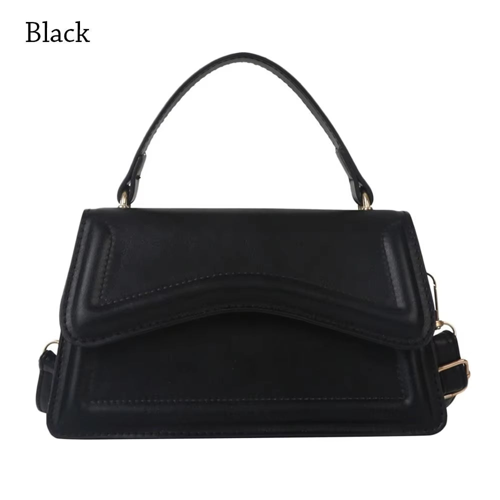 Chic PU Leather Sling Shoulder Bag - Trendy Crossbody Messenger for Women & Girls