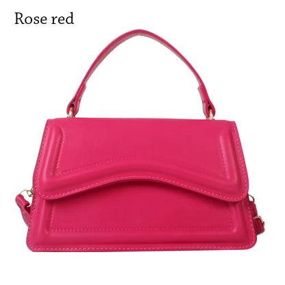 Chic PU Leather Sling Shoulder Bag - Trendy Crossbody Messenger for Women & Girls